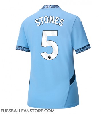 Manchester City John Stones #5 Replik Heimtrikot Damen 2024-25 Kurzarm